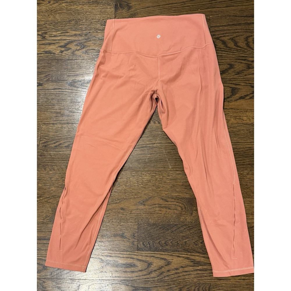 Lululemon High Rise Stretch Leggings Mauve Women's Size 12 Gym
